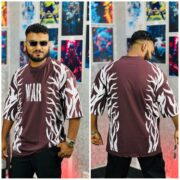 Oversize T-shirt Men’s Dropped Shoulder Short Sleeve Fitness-Coffe| OversizeBazar