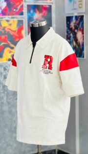 Oversize Polo Shirt  Dropped Shoulder -BISKIT | OversizeBazar - Image 3