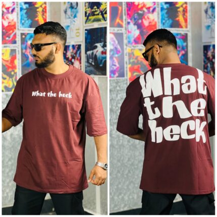 Oversize T-shirt Men’s Dropped Shoulder Short Sleeve Fitness-Merun| OversizeBazar