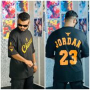 Oversize T-shirt Men’s Dropped Shoulder Short Sleeve Fitness-Black| OversizeBazar